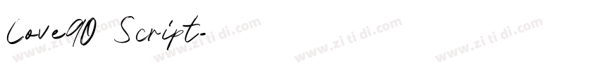 Love90 Script字体转换 Love90 Script字体转换
